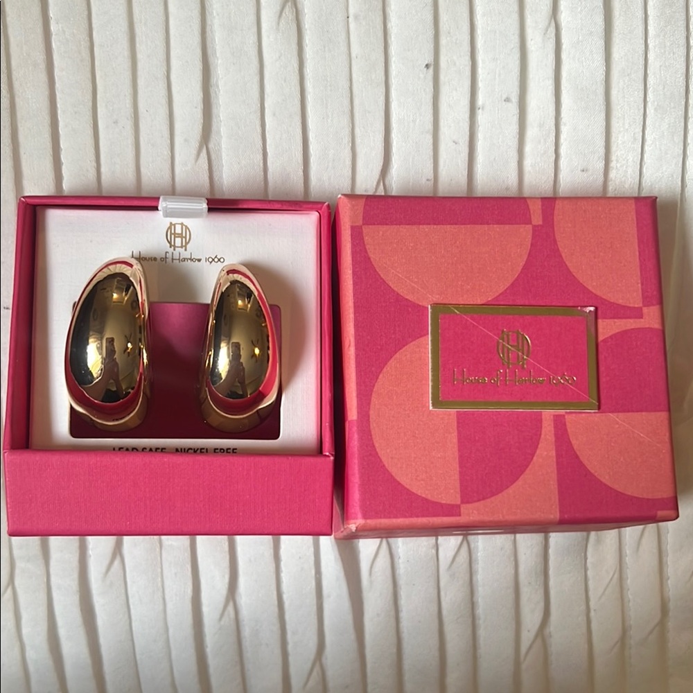 House of Harlow 1960 Gold Earrings